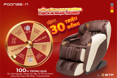 POONGSAN GÒ VẤP - TƯNG BỪNG KHAI TRƯƠNG CHECK IN NHẬN THƯỞNG